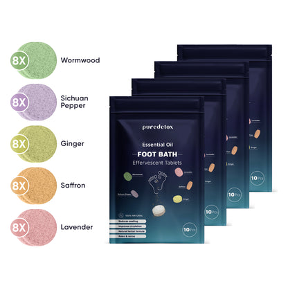 Pure Detox Effervescent Foot Spa Tablets
